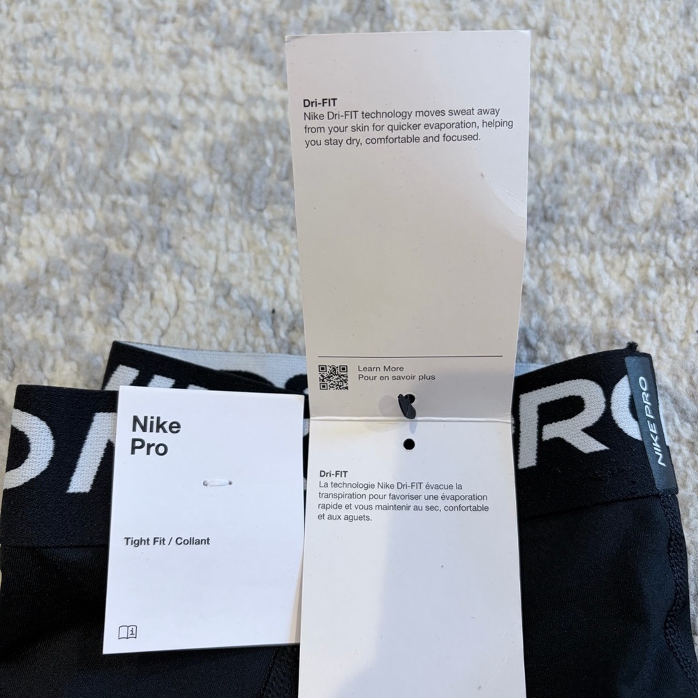 Nike Pro Dri-FIT Kids XL Black Compression Leggings NWT Athletic - Picture 6 of 7